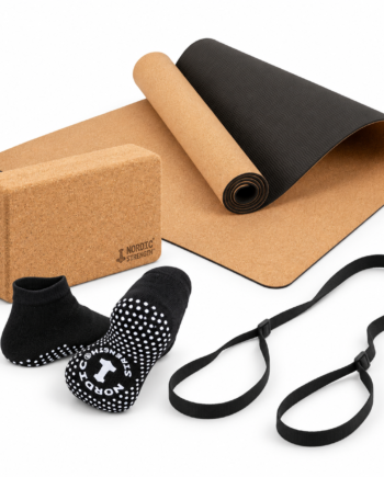 Yoga Startpakke Kork Med Yogamåtte Yogablok